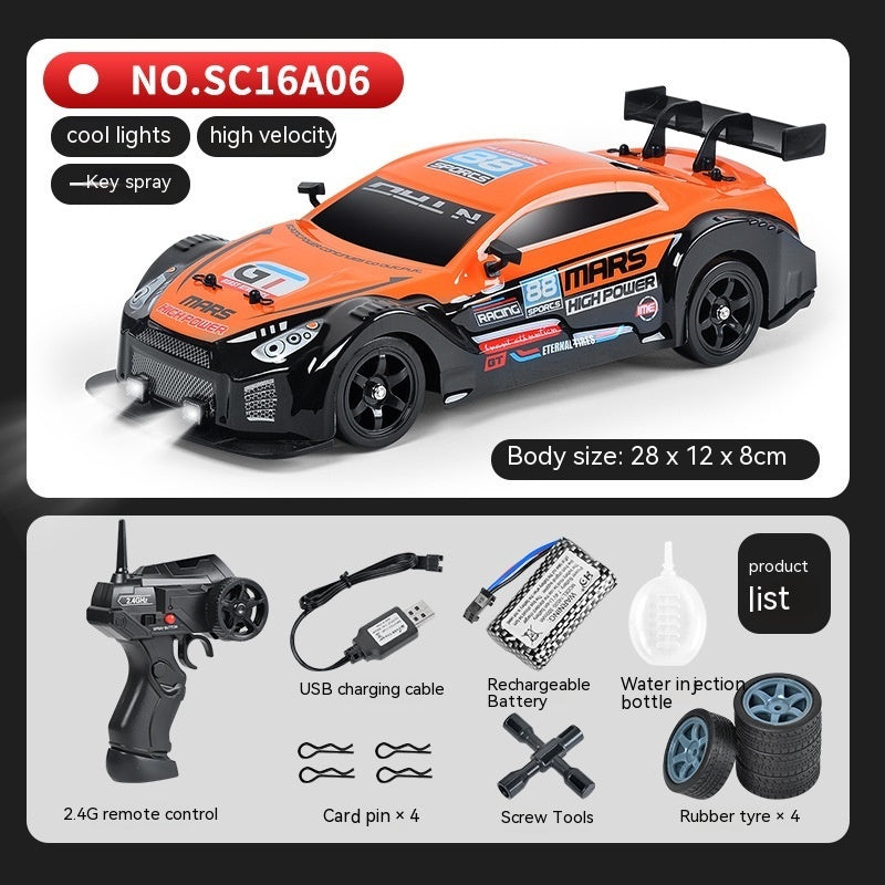 Remote Control Car Four-wheel Drive Drift Racing Car With Light Spray Toy Remote Control Toy Car