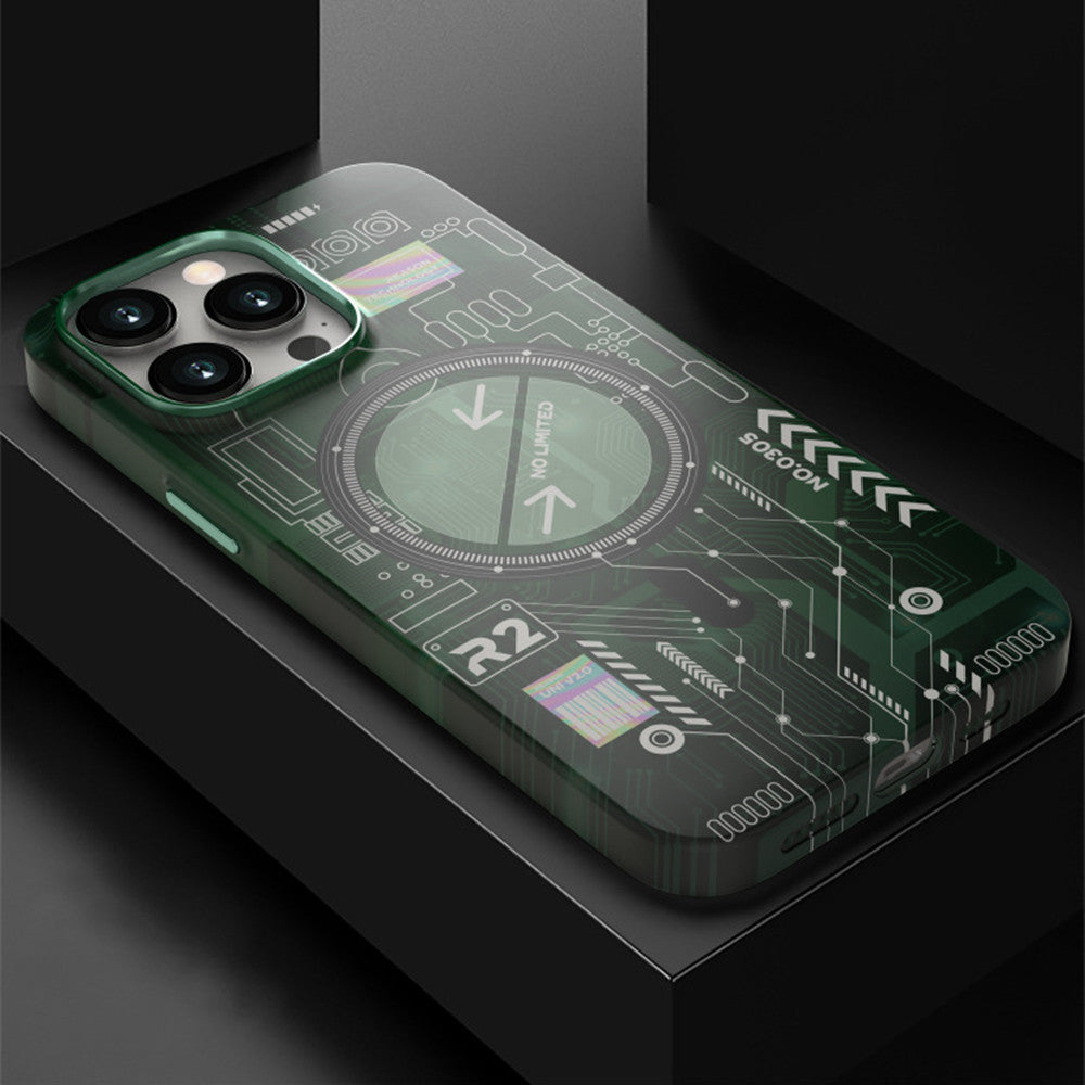 Back Cover Luminous Magnetic Phone Case
