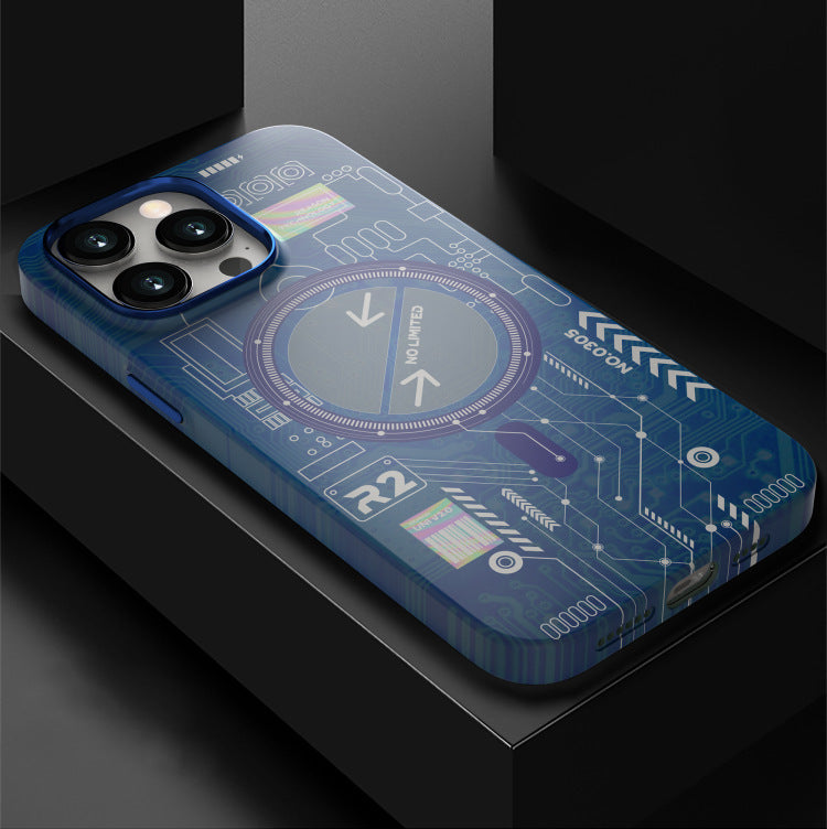 Back Cover Luminous Magnetic Phone Case
