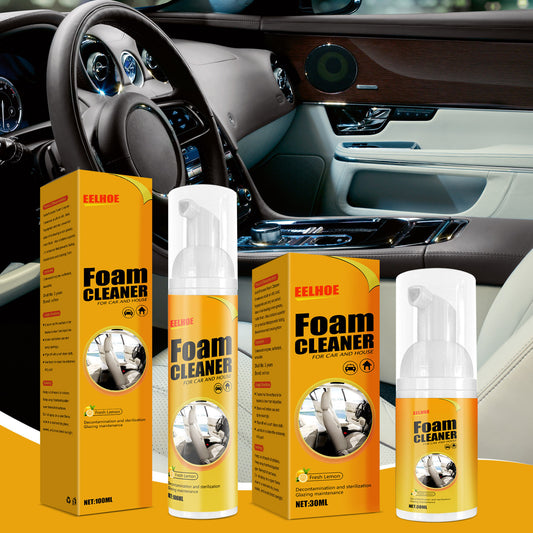 Multifunctional Foam Cleaner Supplies Car Interior Strong Decontamination Leather Seat Cleaner